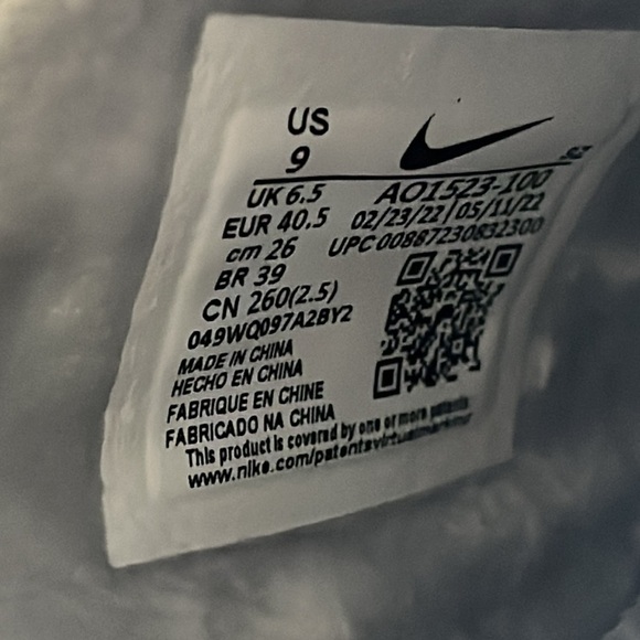 Brand New Nike Air Force 1 Lover XX Leather Mules Off White Slip On Sneakers - Picture 15 of 16